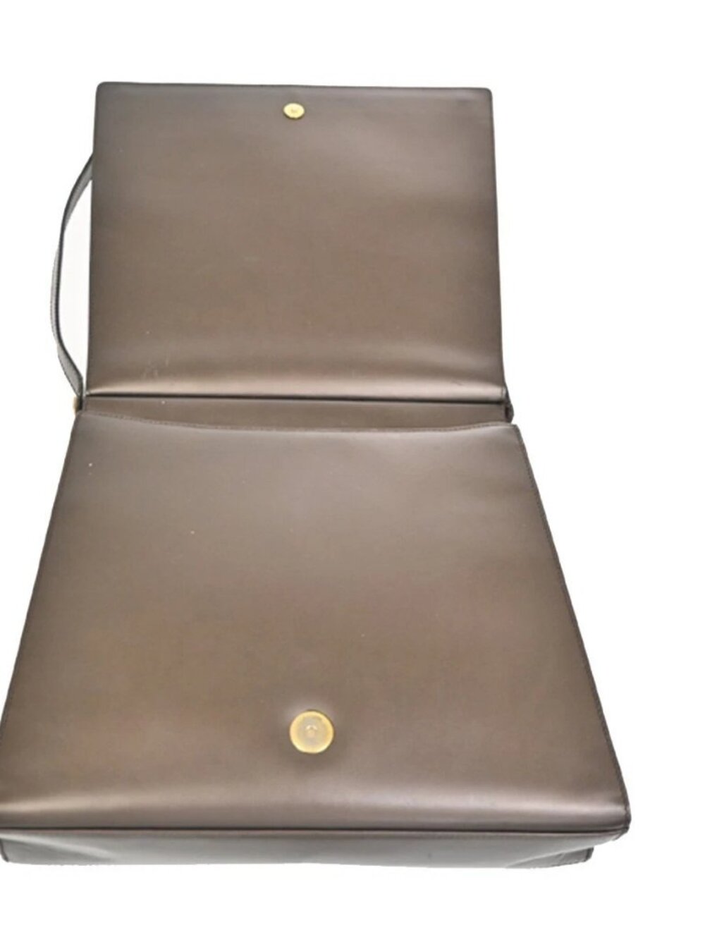 GUCCI Logo Shoulder Hand Bag Leather 001 2058 Brown GHW Italy 62YH897 - Picture 8 of 16